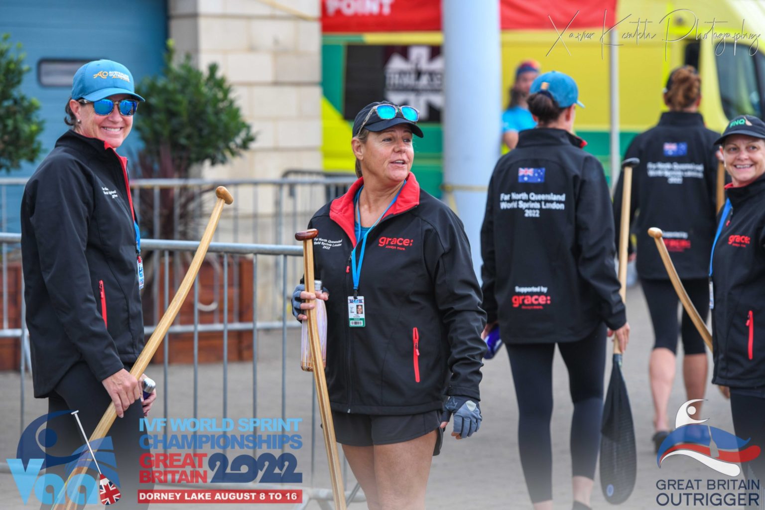 Grace sponsors paddlers at Great Britain IVF Va’a World Sprints 2022