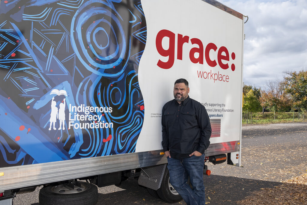 Grace Removals collaborates with renowned Indigenous artist to support The Indigenous Literacy Foundation